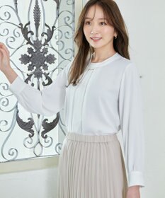 ANY L 【洗濯機可/2WAY】ボウタイブラウス