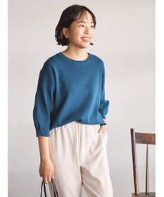 AMERICAN HOLIC ５分袖タックスリーブニットプルオーバー