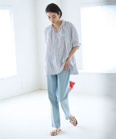 UNFILO センタープレステーパードデニム