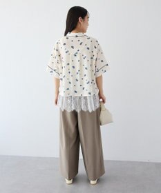 CRAFT STANDARD BOUTIQUE ボタニカルプリントオープンカラーシャツ
