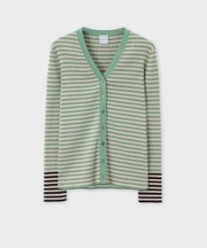 Paul Smith 【洗える】リブ ボーダー カーディガン