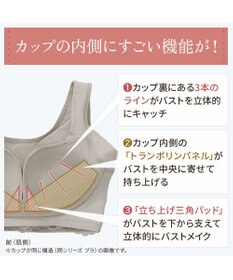 BRADELIS New York 【BRADELIS NewYork peace】綿混キャッチFITブラスリップ23 ブラデリス 補正下着