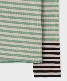 Paul Smith 【洗える】リブ ボーダー カーディガン