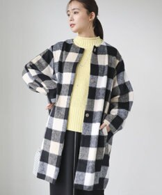 Green Parks シャギーノーカラーコート