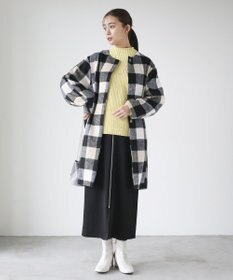 Green Parks シャギーノーカラーコート