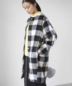 Green Parks シャギーノーカラーコート