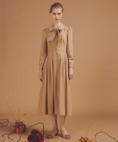 TOCCA 【洗える・消臭】SWEET CARAMEL BOX ドレス ベージュ系