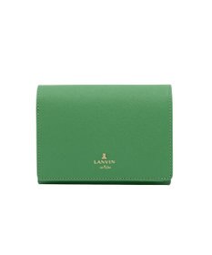 LANVIN en Bleu リュクサンブールカラー 二つ折り被せ財布