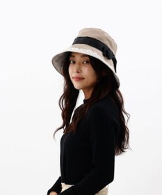 AURORA 【 LANVIN en Bleu （ランバン オン ブルー）】オーガンジーｘグログランクロッシェハット