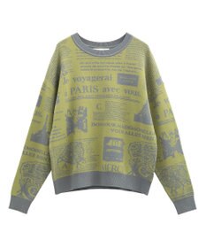 Green Parks ・ｆｕｒｒｙ　ｒａｔｅ　ジャカードニットプルオーバ