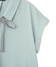 YECCA VECCA 2wayストライプリボンブラウス