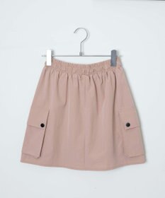 WEGO 【ウエストゴム】ナイロンカーゴミニスカート