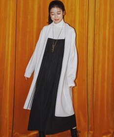 組曲 S 【洗える】タフタギャザーキャミソールワンピース