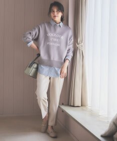 ANY L 【ウエストゴム/リントラク加工/裏起毛/ストレッチ】シークレットウォーム　テーパードパンツ