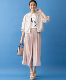 組曲 L 【WEB限定カラーあり】ギャザーライトデシン パンツ