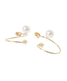 YECCA VECCA パールスパイラルピアス