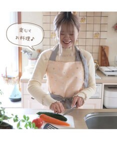 Mother garden しろたん  エプロン 《食いしん坊柄》 レディースフリーサイズ