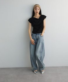 Green Parks ドレープオフショルフレンチ袖Ｔシャツ