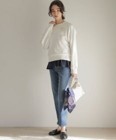 組曲 フリルシャツコンビ ロングTシャツ