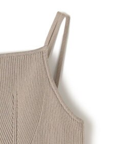 uncrave リブニット カップ付きキャミソール