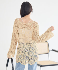 earth music&ecology クロシェ風プルオーバー