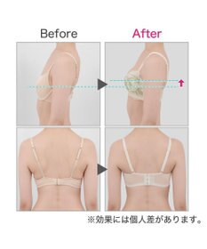 BRADELIS New York 【BRADELIS New York/ 育乳補整ブラ・STEP2 寄せる】ローズステップ2ブラ24A1  谷間を作ってキープする補正ブラ