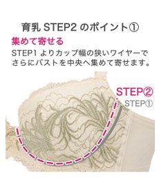 BRADELIS New York 【BRADELIS New York/ 育乳補整ブラ・STEP2 寄せる】ローズステップ2ブラ24A1  谷間を作ってキープする補正ブラ