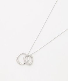 J.PRESS LADIES メタルコンビ ダブルリング ネックレス
