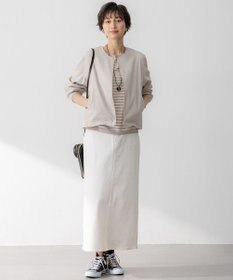 23区 【洗える】リネンレーヨンストレッチ ブルゾン