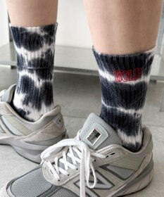 WEGO 刺繍ロゴタイダイソックス