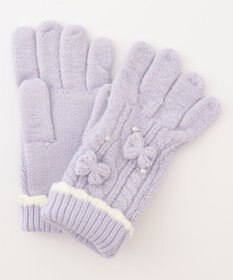 ANY KIDS パール リボン 手袋