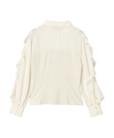 earth music&ecology ドッキングフリルシャツ見えプルオーバー