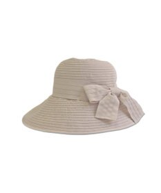 ATRENA 段折りブレード リボンつきキャペリン