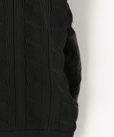 23区GOLF 【MEN】ケーブルジップアップカーディガン　防風裏地付き