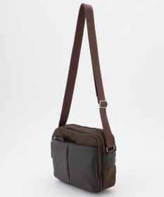 Y'SACCS ナイロン×牛革コンビシリーズ　横型ショルダーバッグ　SSサイズ