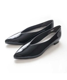 Pointer 日本製 本革 生活防水機能付きVカットパンプス