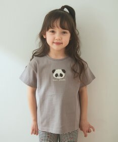 ANY KIDS オーガビッツアニマルサガラ刺繍Ｔシャツ