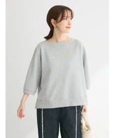 Green Parks ボートネックラメミニ裏毛プルオーバー