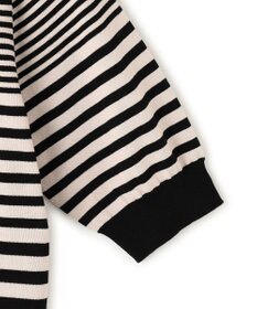 23区 L 【洗える】プレミアムビオコットン 半袖 ボーダー ニット