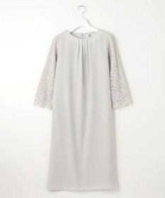 J.PRESS LADIES L 【洗える】ノルディス2wayジョーゼット レース袖 ワンピース