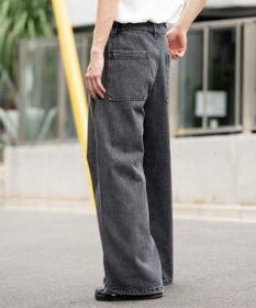 WEGO ローライズバギーフレアデニムパンツ