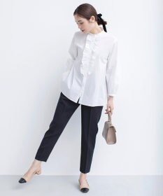 組曲 バイカラーバックストラップパンプス