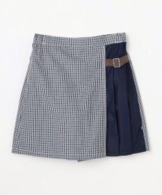 組曲 KIDS 【150-170㎝】 チェックプリーツ キュロット