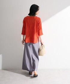 Green Parks ５分袖表面感カットプルオーバー