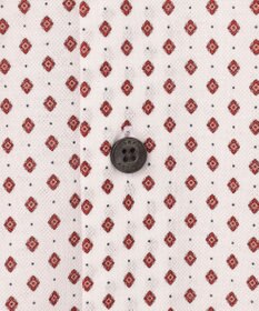 JOSEPH ABBOUD 【綿100％・ストレッチ・イージーケア】コンフォートジャージー プリント シャツ