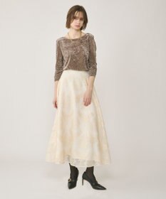 GRACE CONTINENTAL クラッシュベロアカットトップ