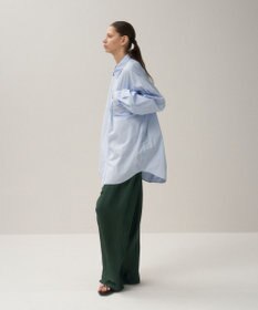 ATON NATURAL DYED SILK TWILL | イージーワイドパンツ