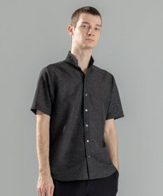 JOSEPH HOMME 新素材【軽量/通気性/清涼感/洗える/ストレッチ】レノクロスストレッチ　ウィングカラー半袖シャツ