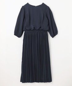 ANY L 【ウエストゴム】プリーツワンピース