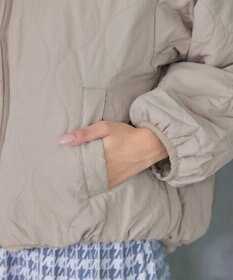 Tiaclasse 【リバーシブル】キルティングエコファー2WAYブルゾン